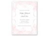 Calligraphy Motifs - Pink - Save the Date Card