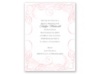Calligraphy Motifs - Pink - Bridal Shower Invitation