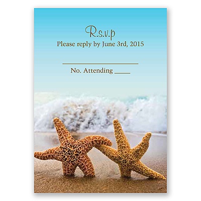 Starfish - Response Card and Envelope