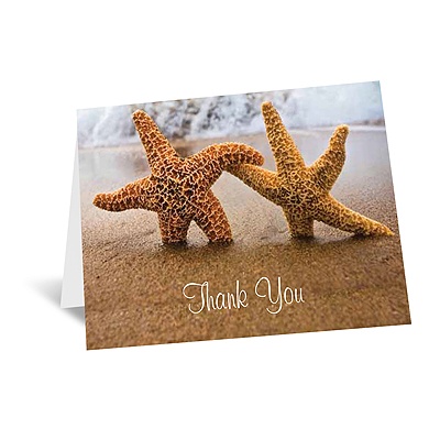 Starfish - Thank You Card and Envelope