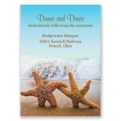 Starfish - Reception Card