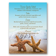 Starfish - Menu Card