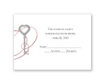 Key to Love - Red - Response Card and Envelope