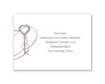 Key to Love - Red - Reception Card