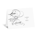 Key to Love - Black - Thank You Card and Envelope