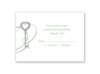 Key to Love - Green - Response Card and Envelope