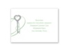 Key to Love - Green - Reception Card