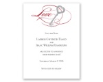 Key to Love - Red - Save the Date Card