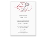 Key to Love - Red - Bridal Shower Invitation