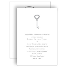 Key to Love - Black - Invitation