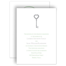 Key to Love - Green - Invitation