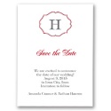 Classic Crest - Red - Save the Date Card
