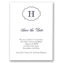 Classic Crest - Purple - Save the Date Card