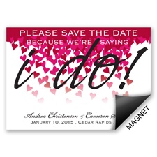 Heart Romance - Save the Date Magnet