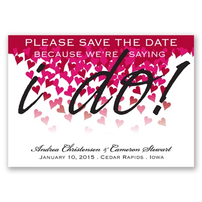 Heart Romance - Save the Date Magnet