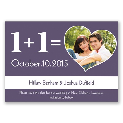 Romantic Equation - Save the Date Magnet