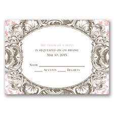 Fancy Frame - Response Card and Envelope