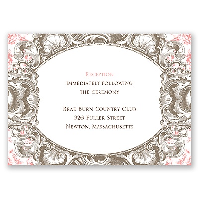 Fancy Frame - Reception Card