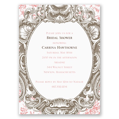 Fancy Frame - Bridal Shower Invitation