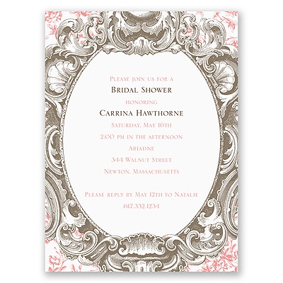 Fancy Stationery on Home    Wedding Stationery    Bridal Shower Invitations    Fancy Frame