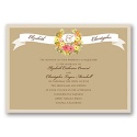 Vintage Wreath - Champagne - Invitation