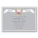 Vintage Wreath - Sterling - Invitation