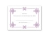 Deco Frame - Lavender - Response Card and Envelope