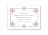 Deco Frame - Lavender - Reception Card