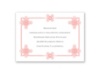 Deco Frame - Pink - Reception Card