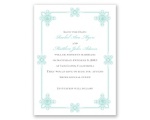 Deco Frame - Aqua - Save the Date Card