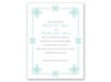 Deco Frame - Aqua - Save the Date Card