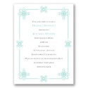 Deco Frame - Aqua - Bridal Shower Invitation