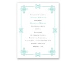 Deco Frame - Aqua - Bridal Shower Invitation