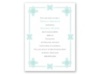 Deco Frame - Aqua - Bridal Shower Invitation