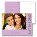 Bold Notice - Purple - Save the Date Postcard