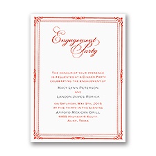 Classic Frame - Engagement Party Invitation