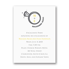 Big Bling - Engagement Party Invitation