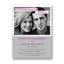 Bold Banner - Engagement Party Invitation