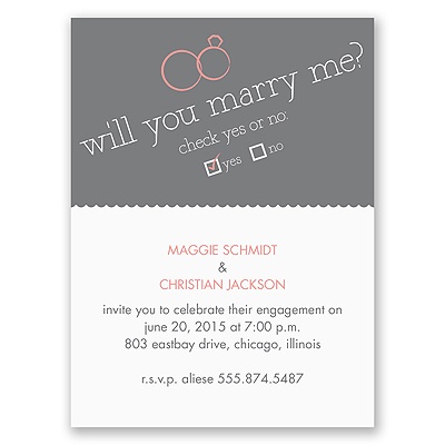 Will You - Engagement Party Invitation
