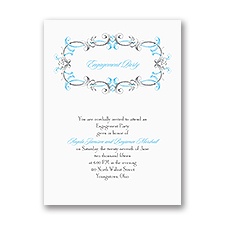 Dainty Swirls - Engagement Party Invitation
