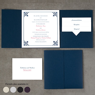 Filigree Edges - Pocket Invitation