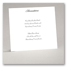 White - Accommodation Card - Square