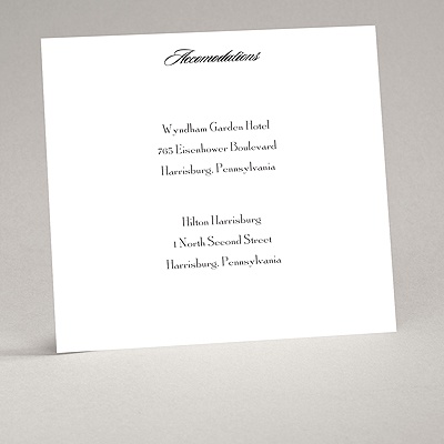 White - Accommodation Card - Square
