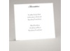 Bright White - Accommodation Card - Flat Printed