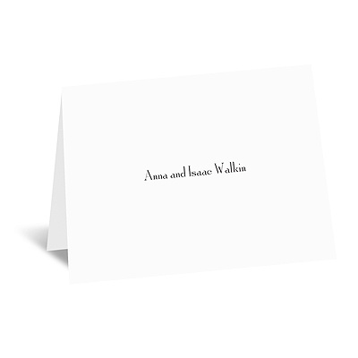 Bright White - Thank You Card and Envelope - Flat Printed