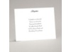 Bright White - Reception Card - Flat Printed