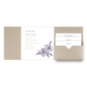 Watercolor Blossoms - Pocket Invitation