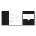 Calligraphy Monogram Accents - Pocket Invitation