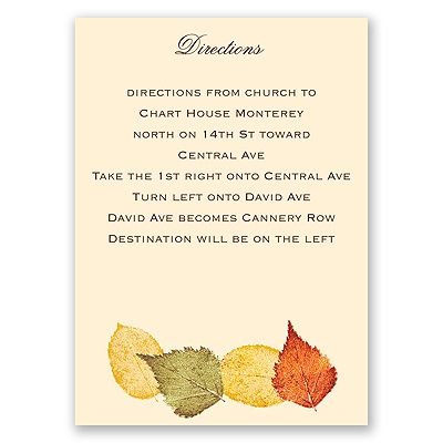 Touch of Autumn - Map Card