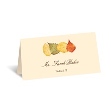 Touch of Autumn - Escort Card